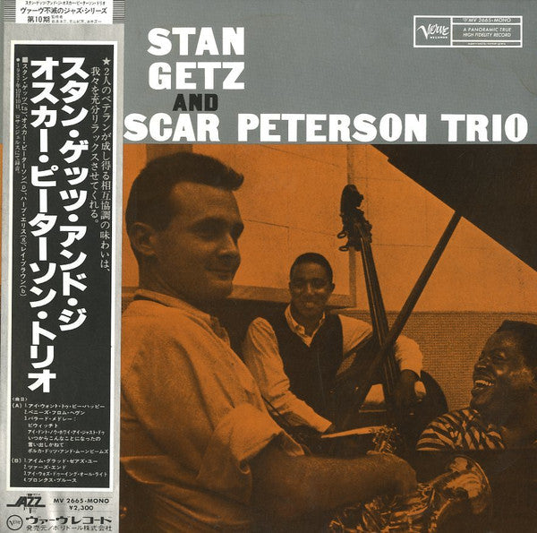 Stan Getz - Stan Getz And The Oscar Peterson Trio (Vinyl, LP, Album, Reissue, Mono) Very Good Plus (VG+) / Very Good Plus (VG+)