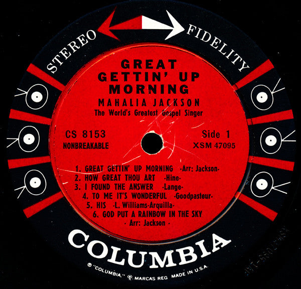 Mahalia Jackson - Great Gettin' Up Morning (Vinyl, LP, Album, Stereo) Very Good Plus (VG+) / Very Good Plus (VG+)