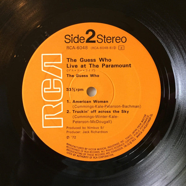 The Guess Who - Live At The Paramount (Vinyl, Album, LP)