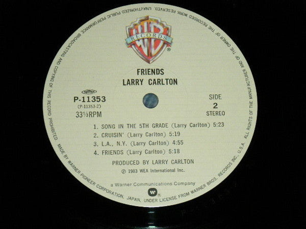 Larry Carlton - Friends (Vinyl, LP, Album) Very Good Plus (VG+) / Very Good (VG)