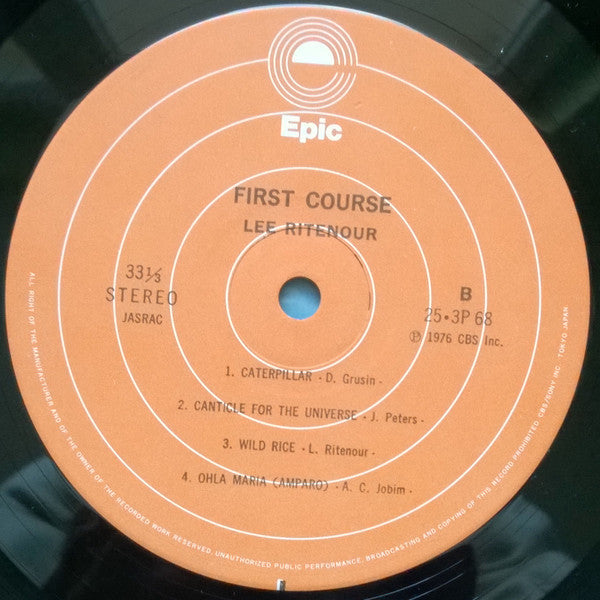 Lee Ritenour - First Course (Vinyl, LP, Album, Reissue)