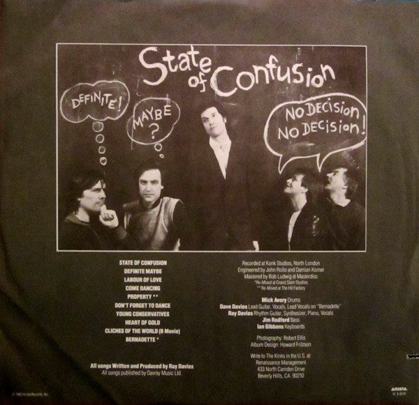 The Kinks - State Of Confusion (Vinyl, LP, Album)