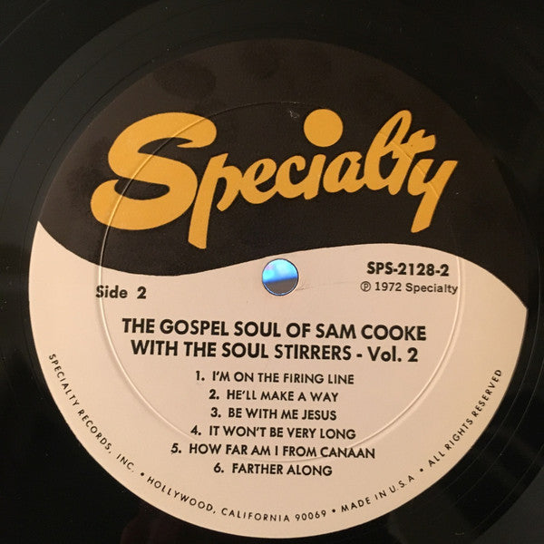 Sam Cooke - The Gospel Soul Of Sam Cooke With The Soul Stirrers Vol. 2 (Vinyl, LP, Compilation, Reissue) Very Good Plus (VG+) / Very Good (VG)