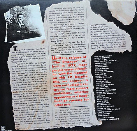 Billy Joel - Songs In The Attic (Vinyl, LP, Album, Stereo)