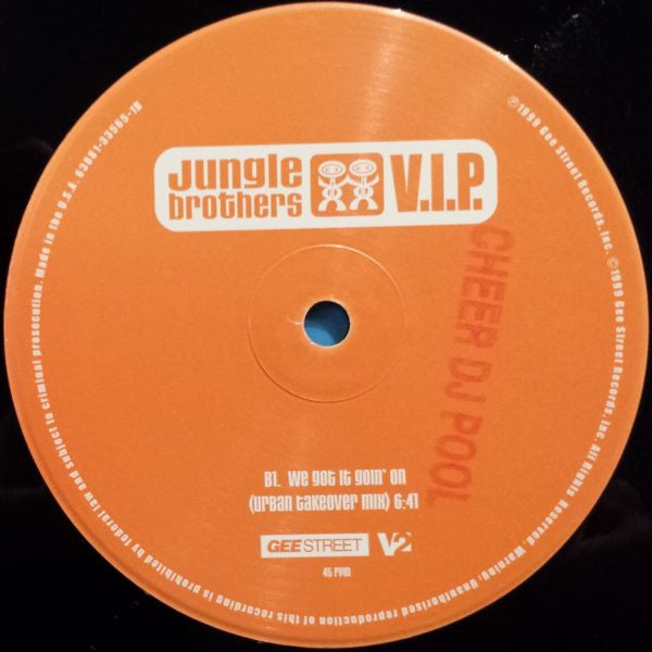 Jungle Brothers - V.I.P. (2xVinyl, 12") Very Good (VG) / Very Good Plus (VG+)