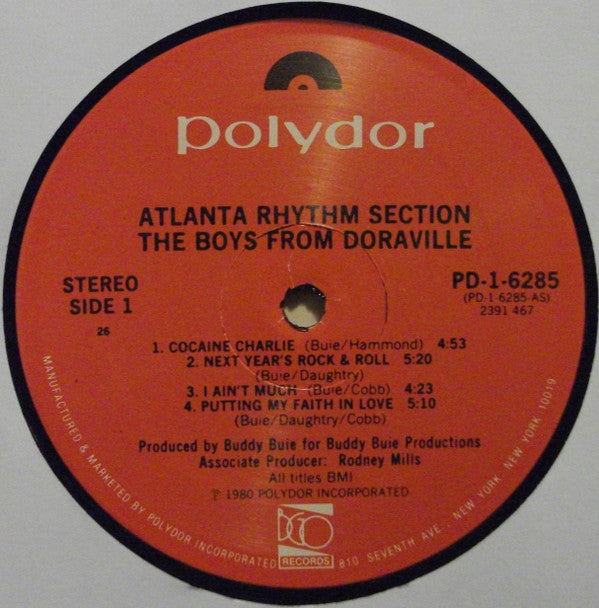 Atlanta Rhythm Section - The Boys From Doraville (Vinyl, LP, Album) Very Good Plus (VG+) / Very Good Plus (VG+)
