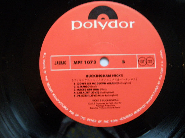 Buckingham Nicks - Buckingham Nicks (Vinyl, LP, Album, Reissue, Ste...