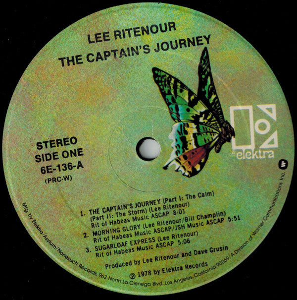 Lee Ritenour - The Captain's Journey (Vinyl, LP, Album) Very Good Plus (VG+) / Very Good (VG)