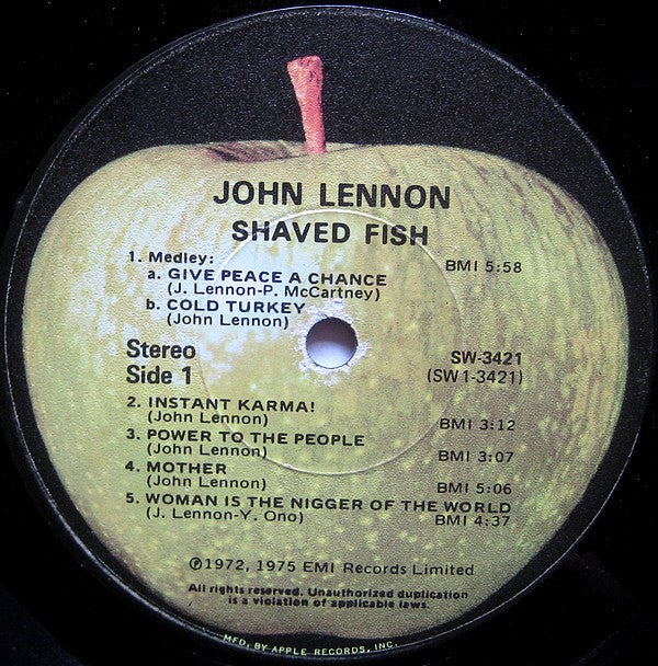 John Lennon - Shaved Fish (Vinyl, LP, Compilation) Very Good (VG) / Good Plus (G+)