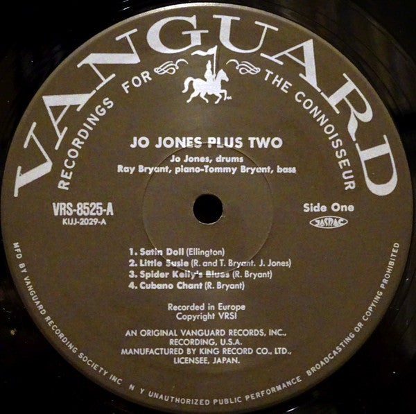 The Jo Jones Trio - Jo Jones Plus Two (Vinyl, LP, Limited Edition, Reissue, Mono) Very Good Plus (VG+) / Very Good Plus (VG+)