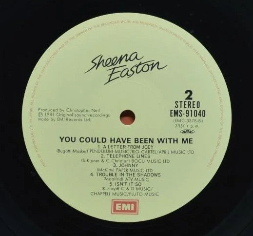Sheena Easton - You Could Have Been With Me (Vinyl, LP, Album, Stereo)