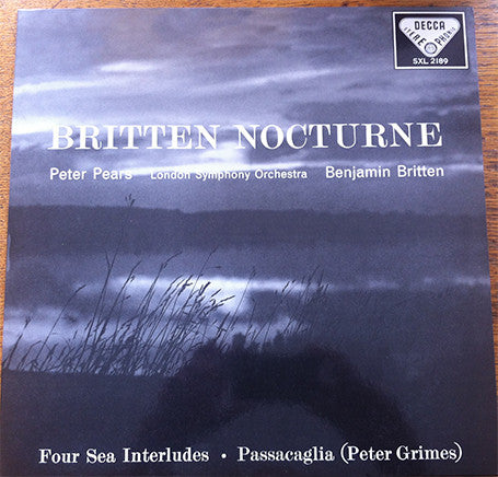Benjamin Britten - Nocturne - Four Sea Interludes - Passacaglia (Peter Grimes) (Vinyl, LP, Reissue, Stereo) Near Mint (NM or M-) / Near Mint (NM or M-)