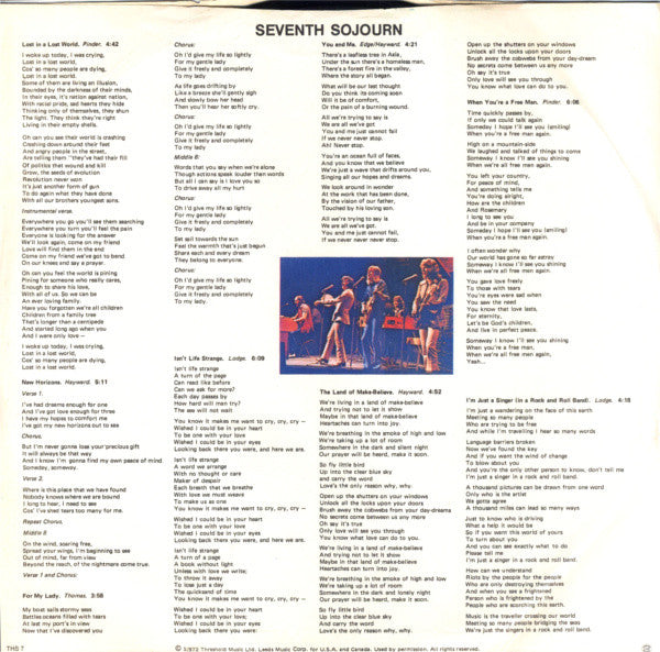 The Moody Blues - Seventh Sojourn (Vinyl, LP, Album, Stereo) Good Plus (G+) / Good (G)