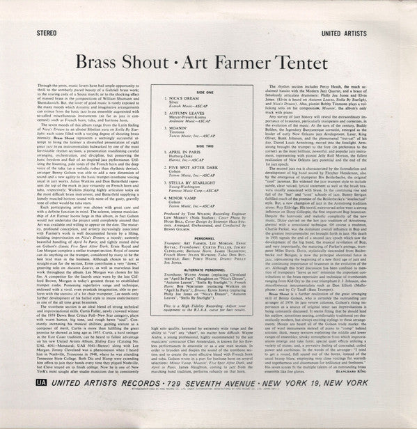 Art Farmer - Brass Shout (Vinyl, LP, Album, Reissue, Stereo) Near Mint (NM or M-) / Very Good Plus (VG+)