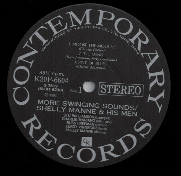 Shelly Manne & His Men - More Swinging Sounds (Vinyl, LP, Album, Reissue, Stereo) Very Good Plus (VG+) / Very Good Plus (VG+)