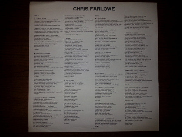 Chris Farlowe - Out Of Time - Paint It Black (Vinyl, LP, Compilation) Very Good Plus (VG+) / Very Good Plus (VG+)