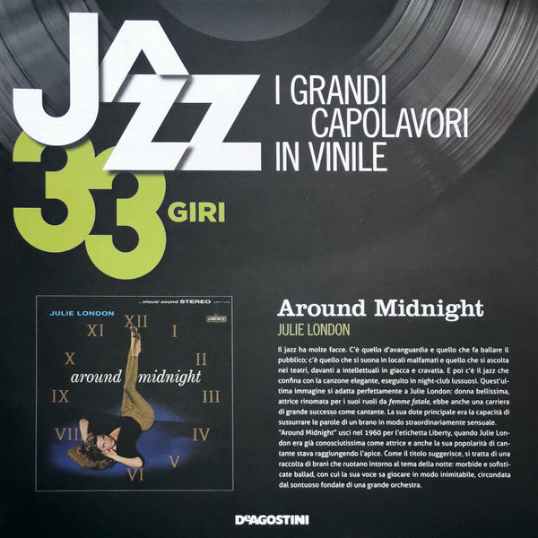 Julie London - Around Midnight (Vinyl, LP, Album, Reissue, Stereo) Good Plus (G+) / Fair (F)