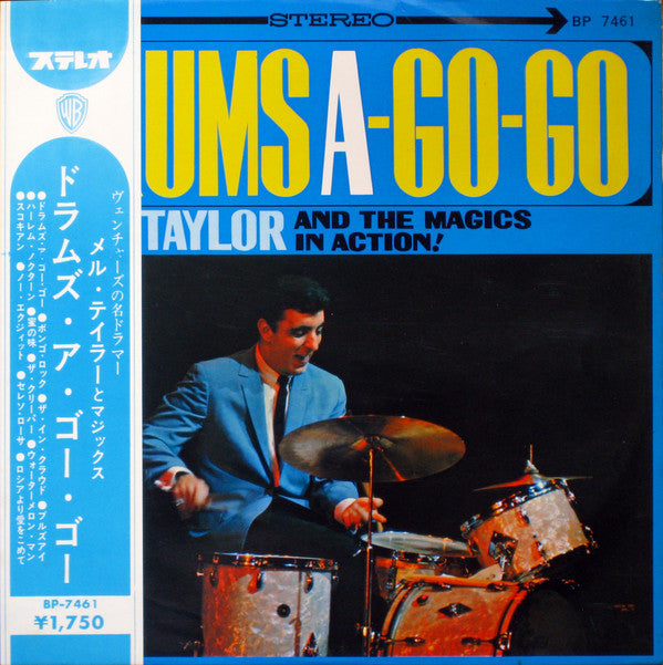 Mel Taylor And The Magics - Drums A-Go-Go (Vinyl, LP, Album, Stereo) Good Plus (G+) / Very Good (VG)