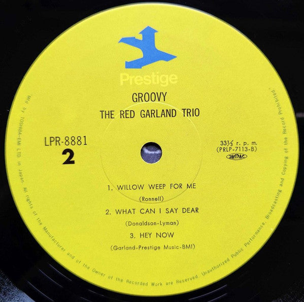 The Red Garland Trio - Groovy (Vinyl, LP, Album, Reissue, Mono)