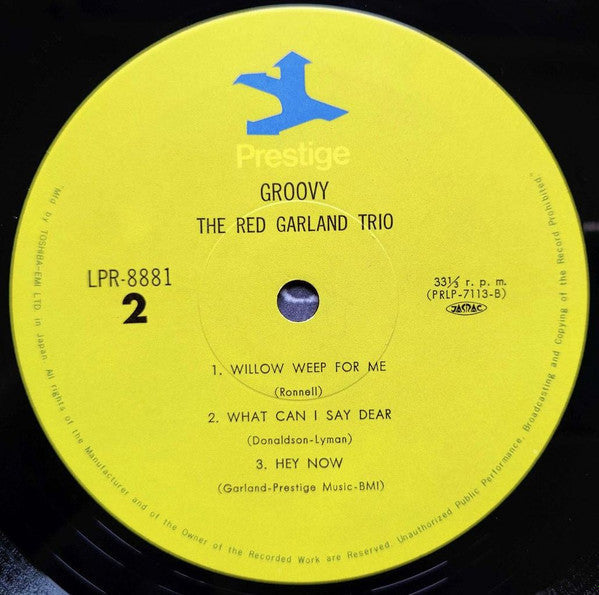 The Red Garland Trio - Groovy (Vinyl, LP, Album, Reissue, Mono) Near Mint (NM or M-) / Near Mint (NM or M-)