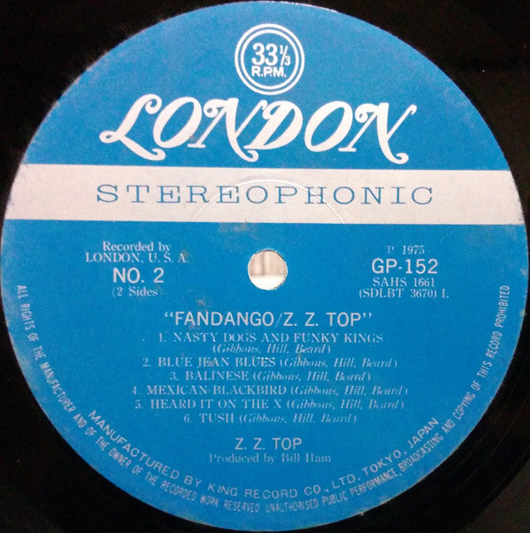 ZZ Top - Fandango! (Vinyl, LP, Album)
