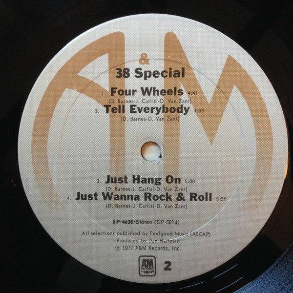 38 Special (2) - 38 Special (Vinyl, LP, Album) Good Plus (G+) / Very Good Plus (VG+)