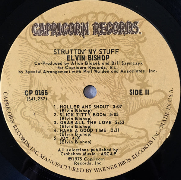 Elvin Bishop - Struttin' My Stuff (Vinyl, LP, Album) Very Good Plus (VG+) / Very Good Plus (VG+)