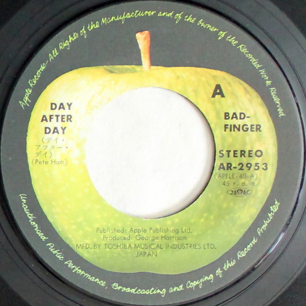 Badfinger - Day After Day (Vinyl, 7", 45 RPM, Single) Near Mint (NM or M-) / Very Good (VG)