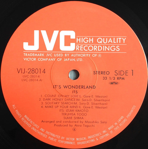 ITS (4) - It's Wonderland (Vinyl, LP, Album, Stereo) Very Good Plus (VG+) / Very Good Plus (VG+)