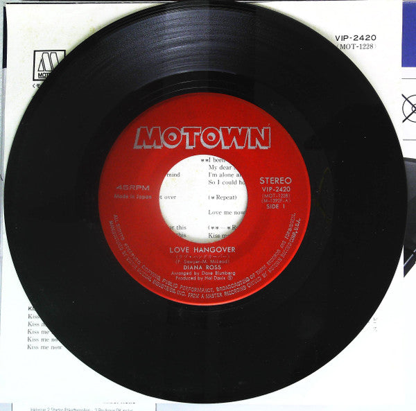 Diana Ross - Love Hangover (Vinyl, 7", Single, 45 RPM) Very Good Plus (VG+) / Very Good (VG)