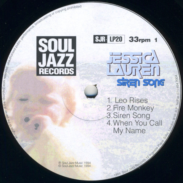 Jessica Lauren - Siren Song (Vinyl, LP, Album) Very Good (VG) / Very Good Plus (VG+)