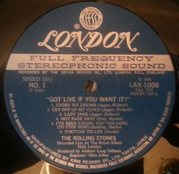 The Rolling Stones - Got Live If You Want It! (Vinyl, LP, Album, Re...