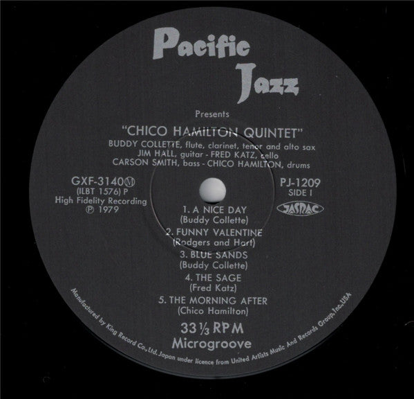 The Chico Hamilton Quintet - Chico Hamilton Quintet (Vinyl, LP, Alb...