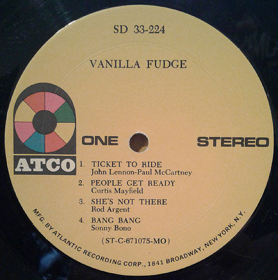 Vanilla Fudge - Vanilla Fudge (Vinyl, LP, Album, Reissue, Repress, Stereo) Good Plus (G+) / Very Good Plus (VG+)