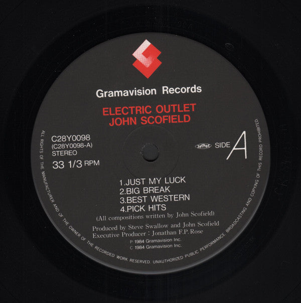 John Scofield - Electric Outlet (Vinyl, LP, Album, Stereo) Near Mint (NM or M-) / Very Good Plus (VG+)