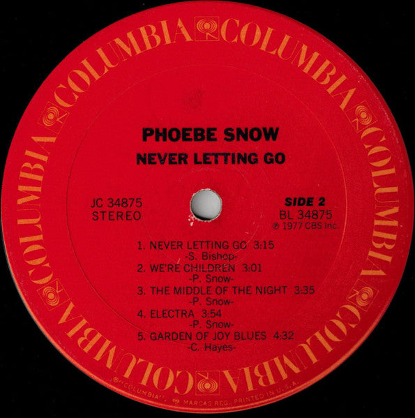 Phoebe Snow - Never Letting Go (Vinyl, LP, Album) Very Good (VG) / Very Good (VG)