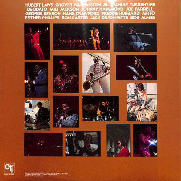 CTI All-Stars - CTI Summer Jazz At The Hollywood Bowl Live One (Vinyl, LP, Album) Very Good Plus (VG+) / Very Good Plus (VG+)
