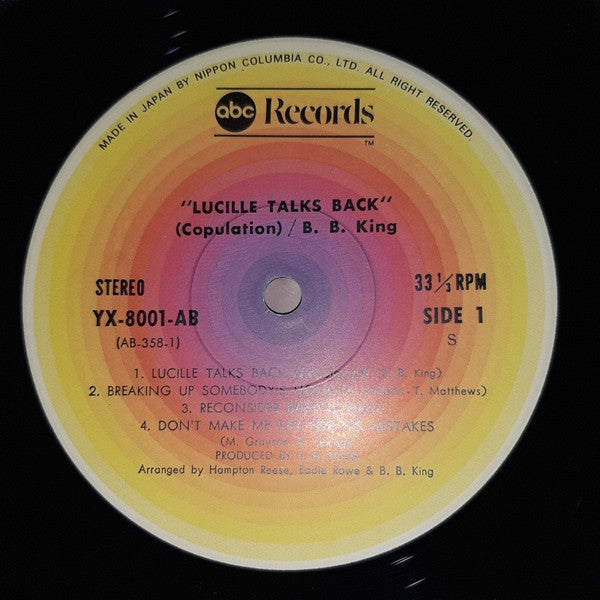 B.B. King - Lucille Talks Back (Vinyl, LP, Album)