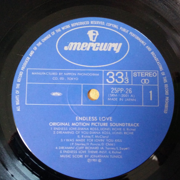 Various - Endless Love (Vinyl, LP, Compilation) Very Good Plus (VG+) / Very Good (VG)
