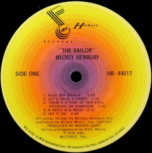 Mickey Newbury - The Sailor (Vinyl, LP, Album) Very Good Plus (VG+) / Very Good (VG)