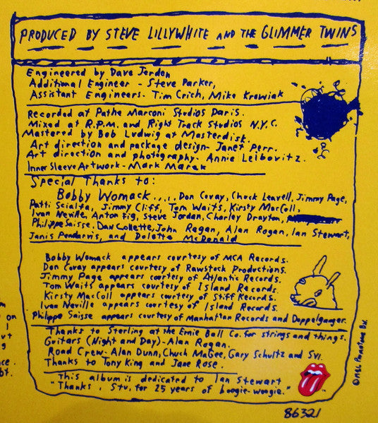 The Rolling Stones - Dirty Work (Vinyl, LP, Album, Stereo)