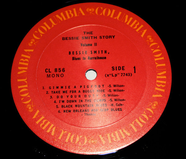 Bessie Smith - The Bessie Smith Story - Volume 2 (Vinyl, LP, Compilation, Mono, Reissue) Very Good (VG) / Very Good Plus (VG+)