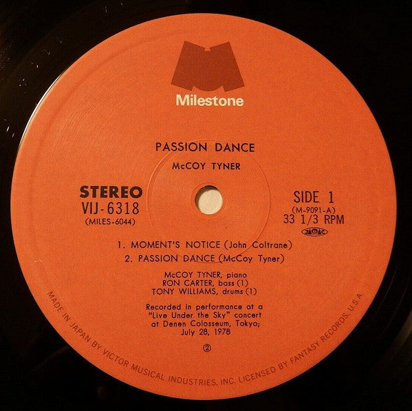 McCoy Tyner - Passion Dance (Vinyl, LP, Album)