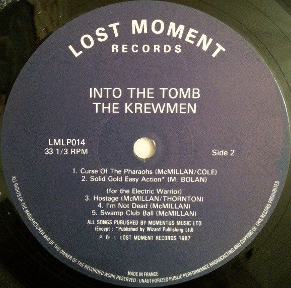 The Krewmen - Into The Tomb (Vinyl, LP, Album) Very Good Plus (VG+) / Very Good Plus (VG+)
