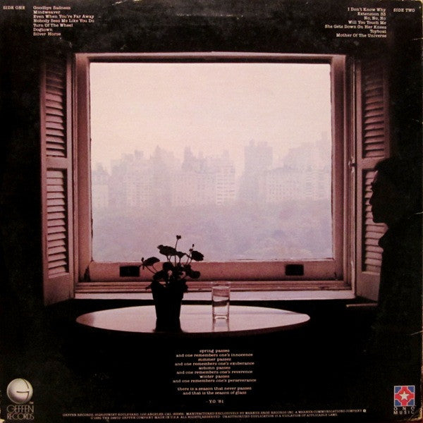 Yoko Ono - Season Of Glass (Vinyl, LP, Album, Special Edition) Very Good (VG) / Very Good (VG)