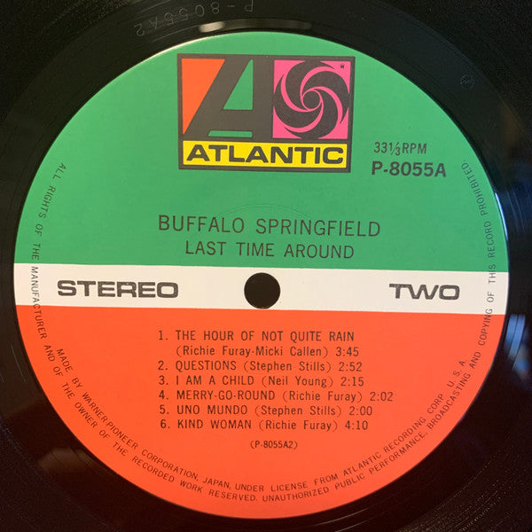 Buffalo Springfield - Last Time Around (Vinyl, LP, Album, Reissue, Stereo) Near Mint (NM or M-) / Very Good Plus (VG+)