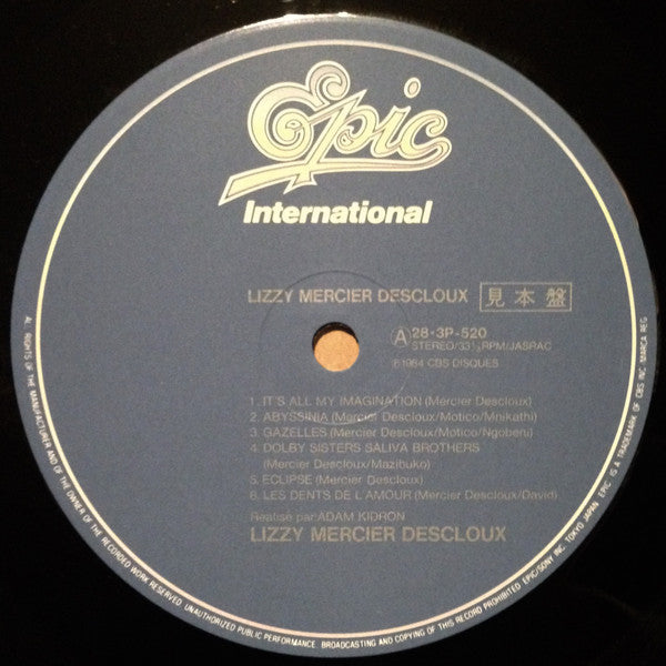 Lizzy Mercier Descloux - Lizzy Mercier Descloux (Vinyl, LP, Album, Promo) Very Good Plus (VG+) / Very Good Plus (VG+)