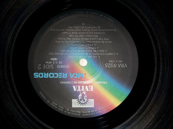 Andrew Lloyd Webber And Tim Rice - Evita (2xVinyl, LP, Album, Reissue) Very Good Plus (VG+) / Very Good (VG)