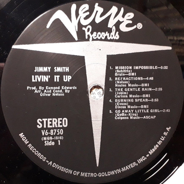 Jimmy Smith - Livin' It Up! (Vinyl, LP, Album, Stereo) Good Plus (G+) / Poor (P)