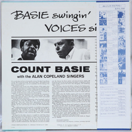 Count Basie - Basie Swingin' Voices Singin' (Vinyl, LP, Album, Stereo, Reissue) Very Good (VG) / Very Good (VG)